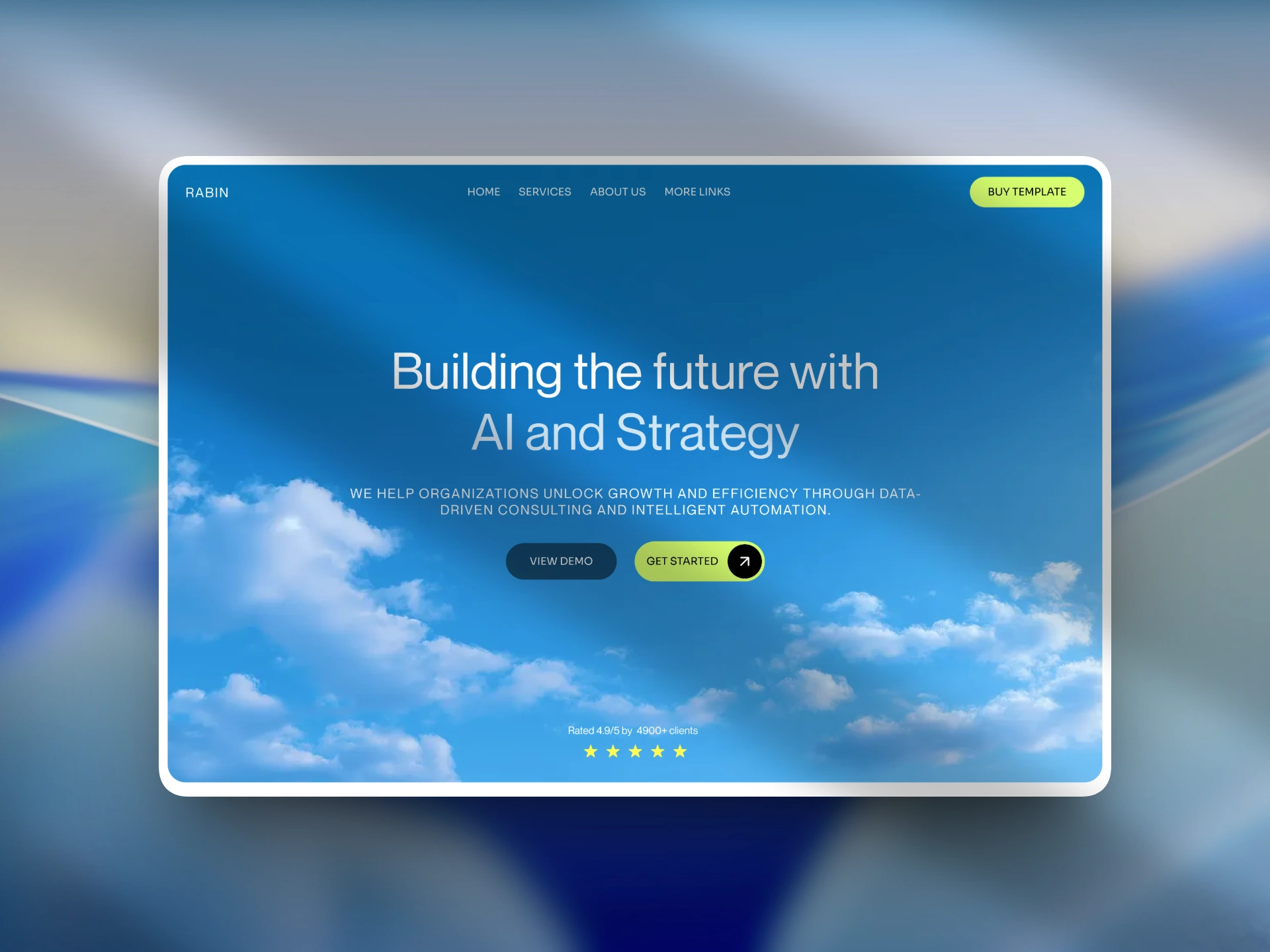 Professional Services Website Design — 1